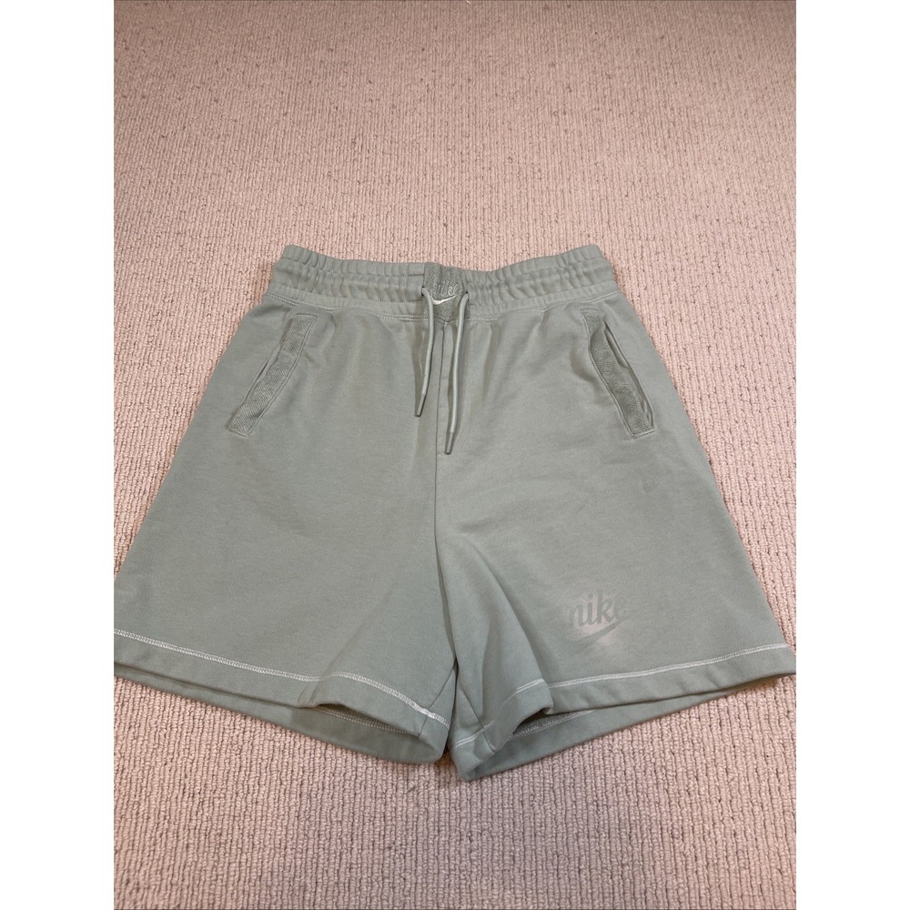 Nike Sportswear Women's Small High Waisted French Terry Shorts Sage Green